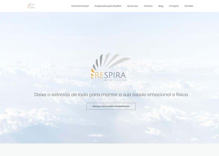 Criação de sites Respira Meditação